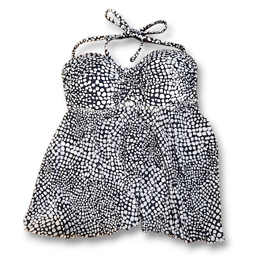 Merona Molded Cup Flowy Mesh SwimSuit Size Small